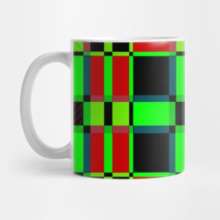 Lime Cross Lines Mug